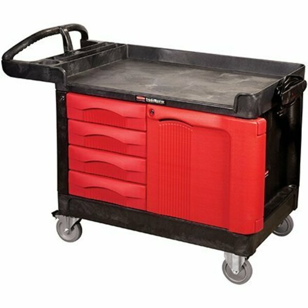 Rubbermaid Trademaster Cart with Cabinet - 50 x 27 x 39'', Bsc Preferred, Mfr#: H-4287